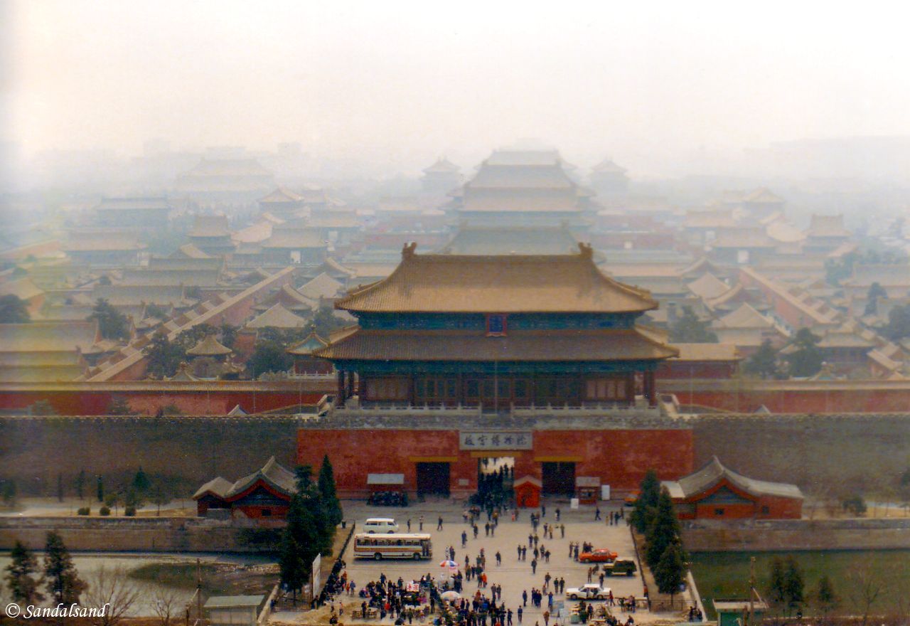 The Forbidden City in Beijing, viewed from Jingshan Hill China - Beijing - Forbidden City