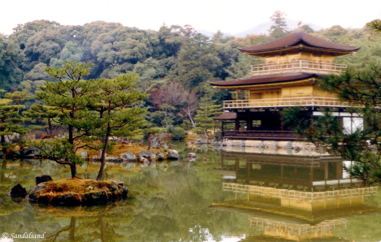Golden pavillion in the Kinkakuji Buddhist temple, Kyoto Japan - Kyoto - Kinkakuji temple