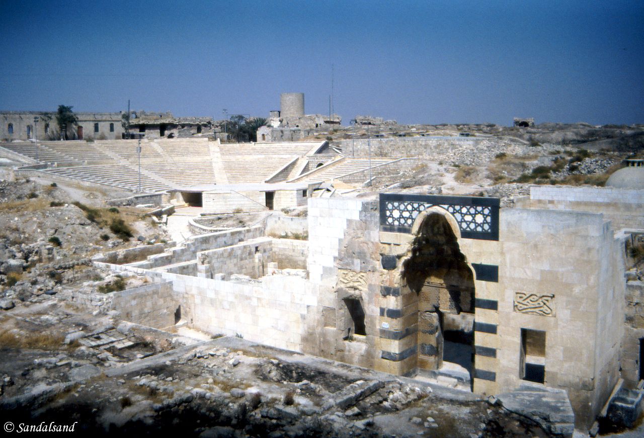 Syria - Aleppo - The Citadel - View towards the theatre Syria - Aleppo - The Citadel - View towards the theatre
