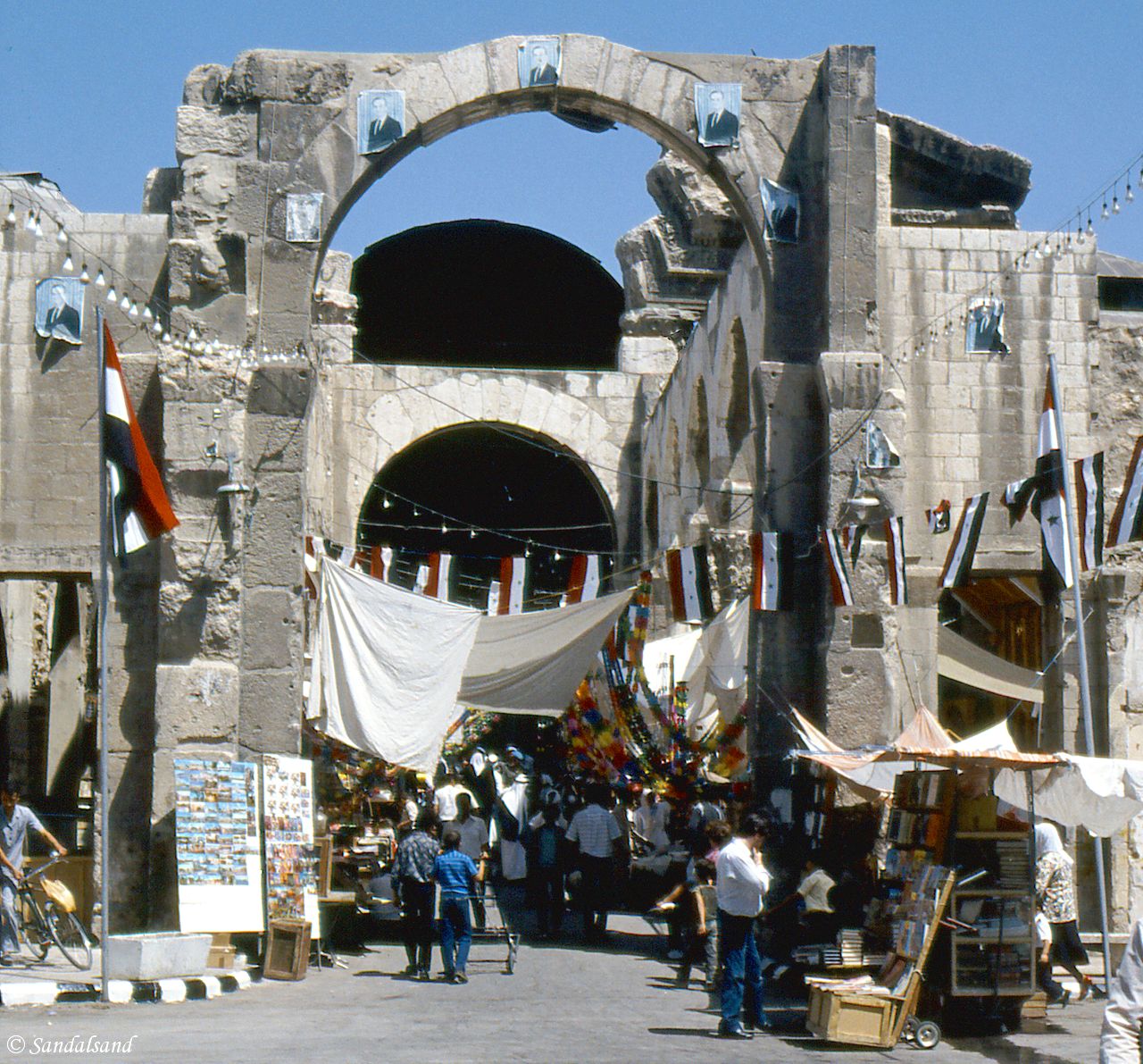 Syria - Damascus - Trajan Gate entrance to souq Syria - Damascus - Trajan Gate entrance to souq