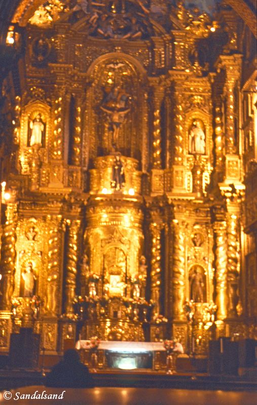 Ecuador - Church interior in Quito Ecuador - Church interior in Quito
