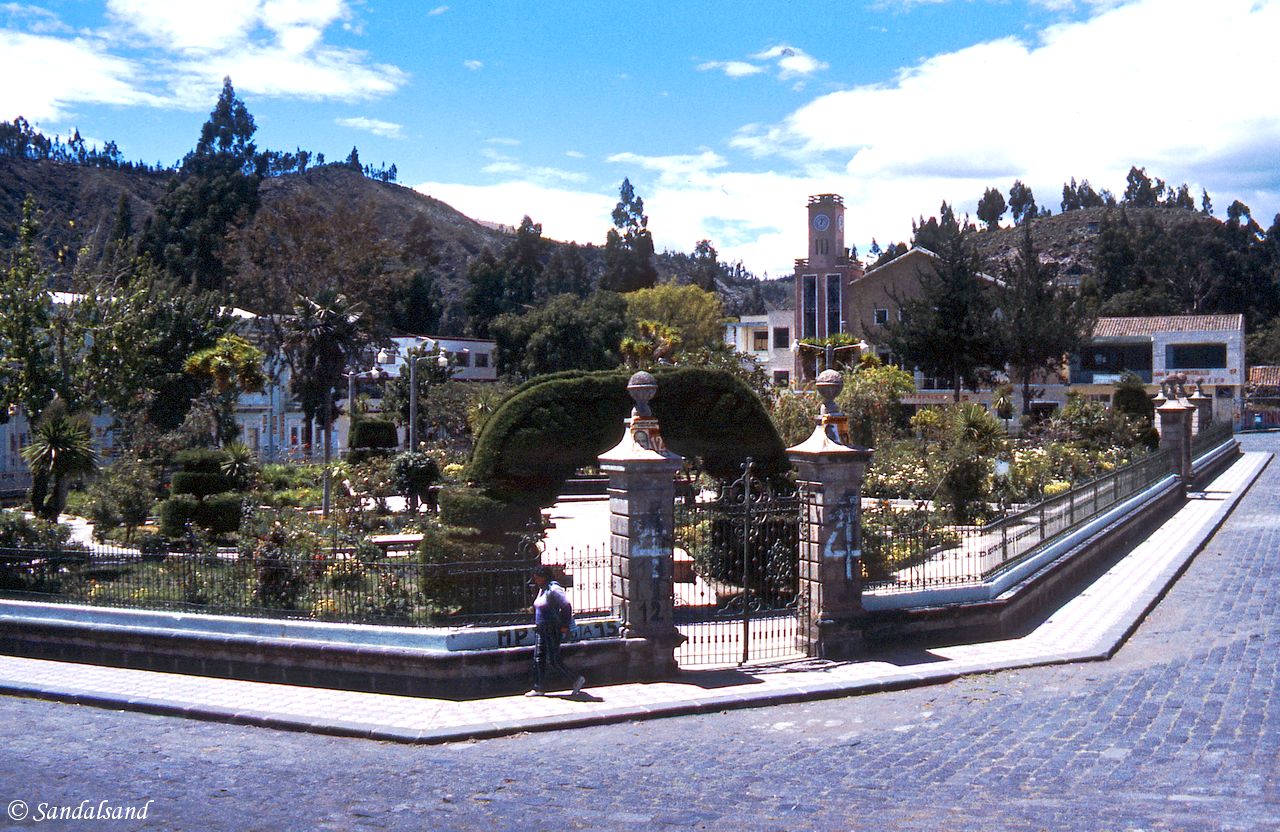 Ecuador - The pleasant plaza in Guano Ecuador - The pleasant plaza in Guano