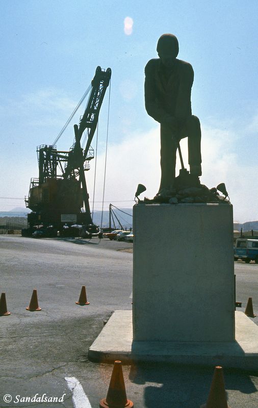 Chile - Chuquicamata mine monument Chile - Chuquicamata mine monument