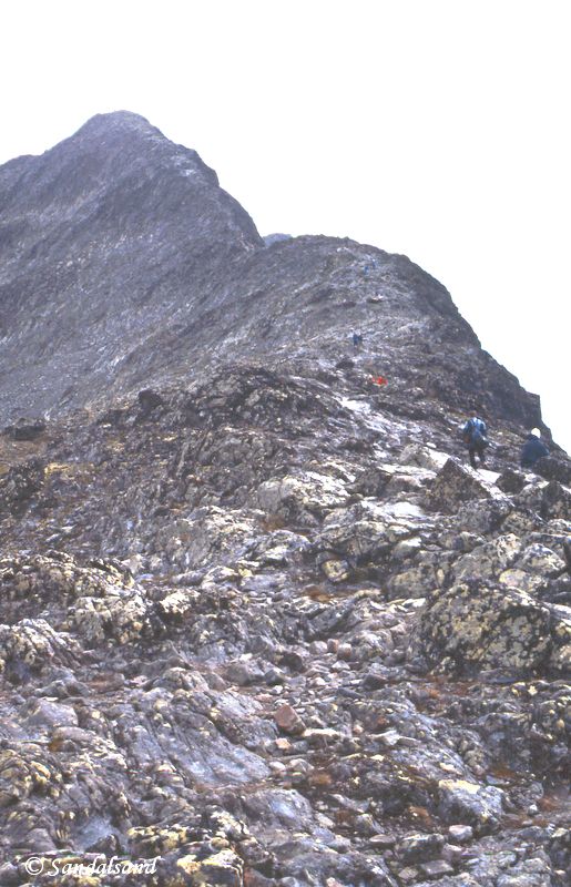 Norway - Jotunheimen - Besseggen - Steep up the ridge, all of it Norway - Jotunheimen - Besseggen - Steep up the ridge, all of it