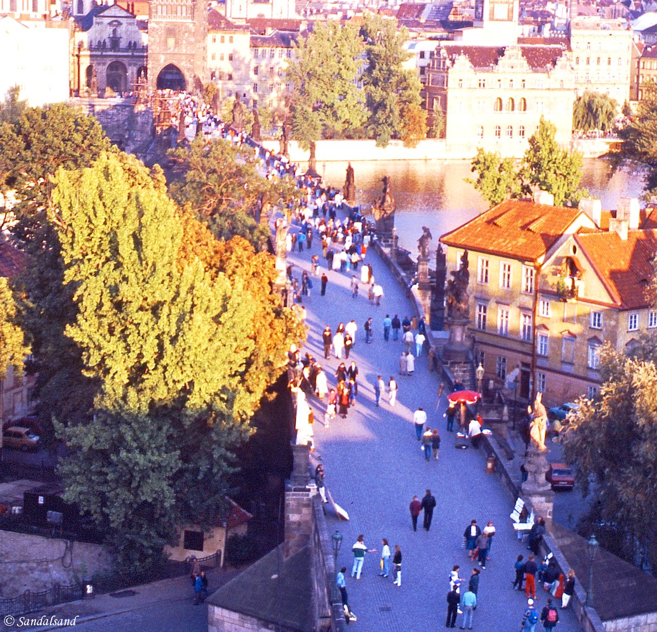 Czech Republic - Praha (Prague) - Karlov Most (Charles Bridge) across the Vltava River