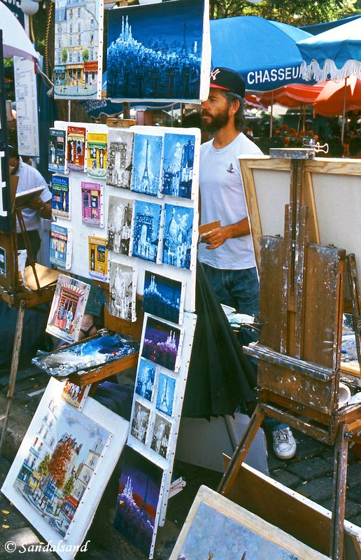 France - Paris - Works of artists on the Montmartre France - Paris - Works of artists on the Montmartre