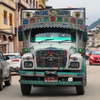 The city of Paro, Bhutan