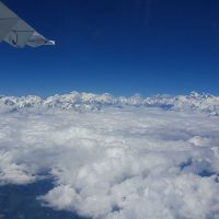 Inflight views of the Himalaya mountain range