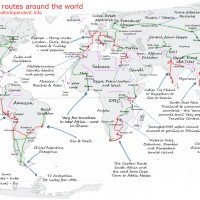 International backpacker routes