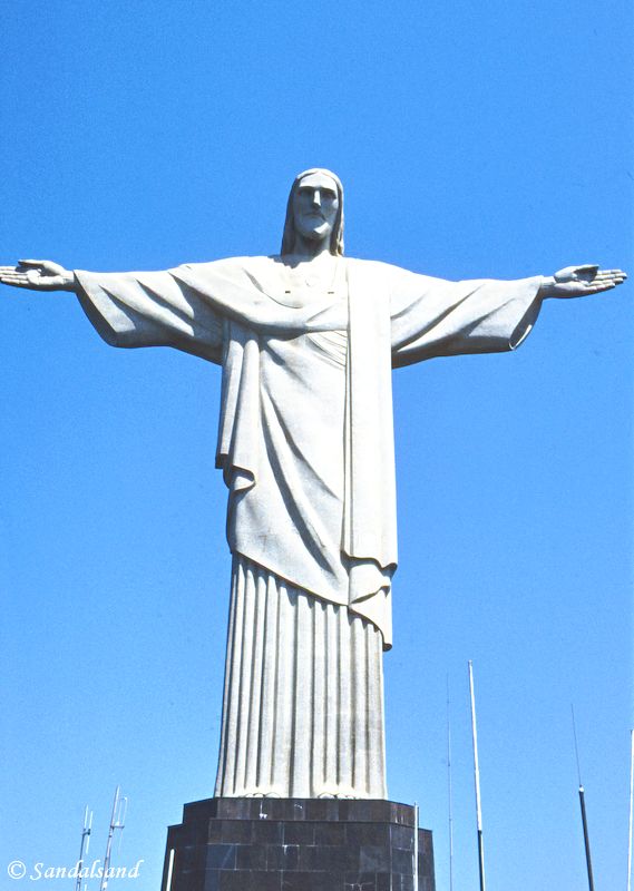 Brazil - Rio de Janeiro - Corcovado with a 40m high statue of Christ the Redeemer