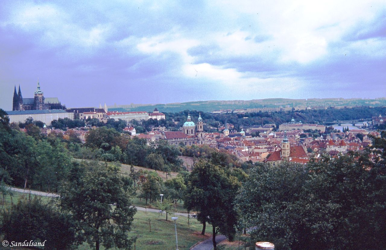 Czechoslovakia - Praha (Prague) - Hradcany Castle seen from Pet?ín hill