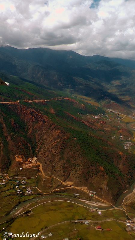 Bhutan - Paro - Aerial view