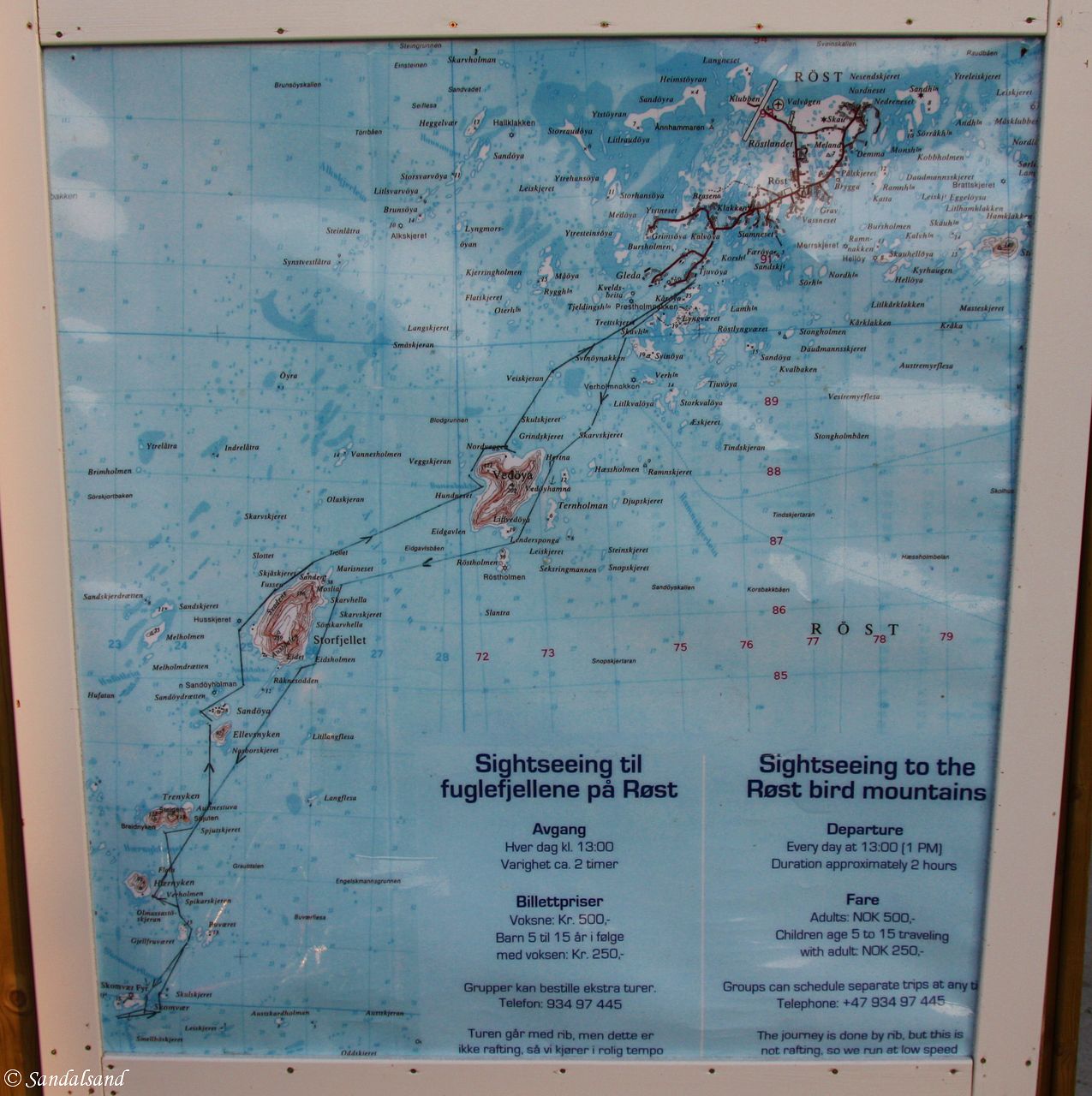 Nordland - Røst - Information poster