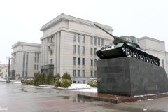 Belarus - Minsk - Central House of Officers - Tank Monument