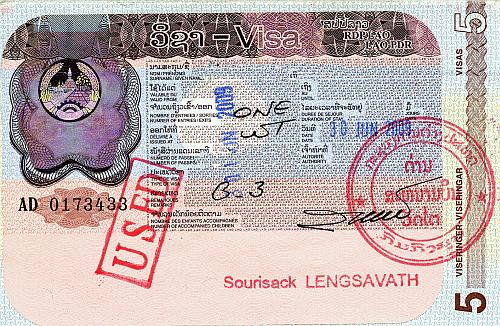 Laos Visa, 2009