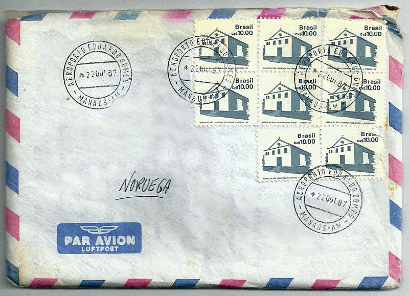 SA 1987-88 Envelope-02 Manaus