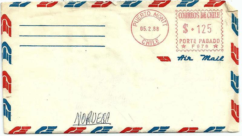 SA 1987-88 Envelope-08 Puerto Montt